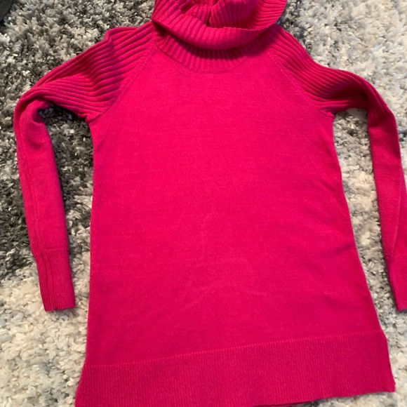 Time And Tru Women’s Pink Cowl Neck Sweater Size Small (4-6) - Picture 4 of 17